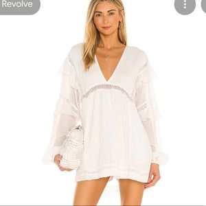 Free People white seashell skort romper - size XL
